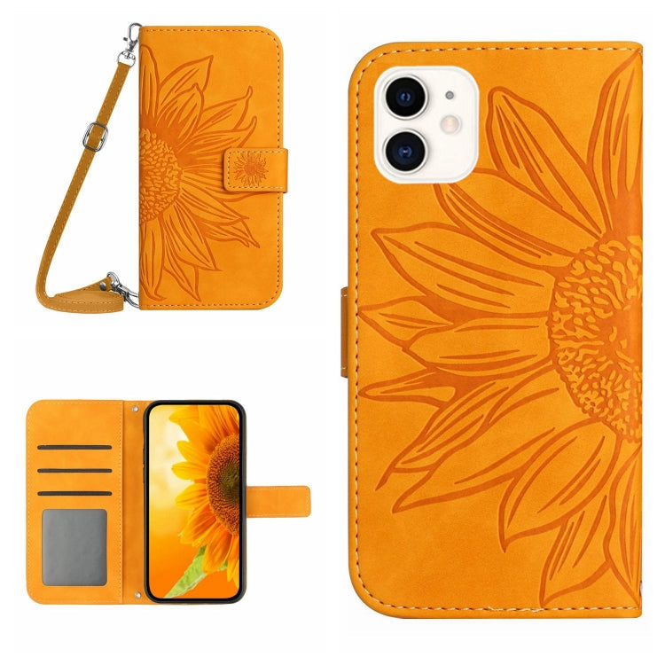 Skin Feel Sun Flower Pattern Flip Leather Phone Case, For iPhone 11, For iPhone 11 Pro