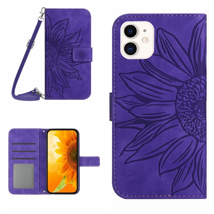 Skin Feel Sun Flower Pattern Flip Leather Phone Case, For iPhone 11, For iPhone 11 Pro