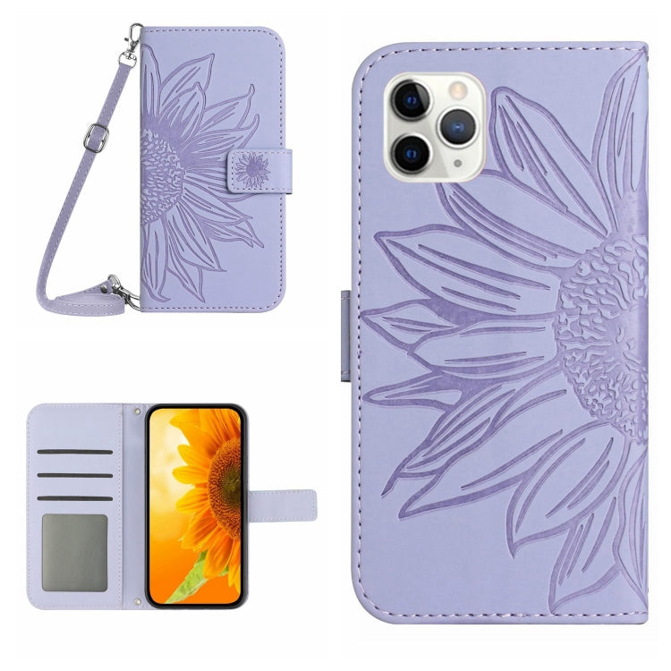 Skin Feel Sun Flower Pattern Flip Leather Phone Case, For iPhone 11, For iPhone 11 Pro