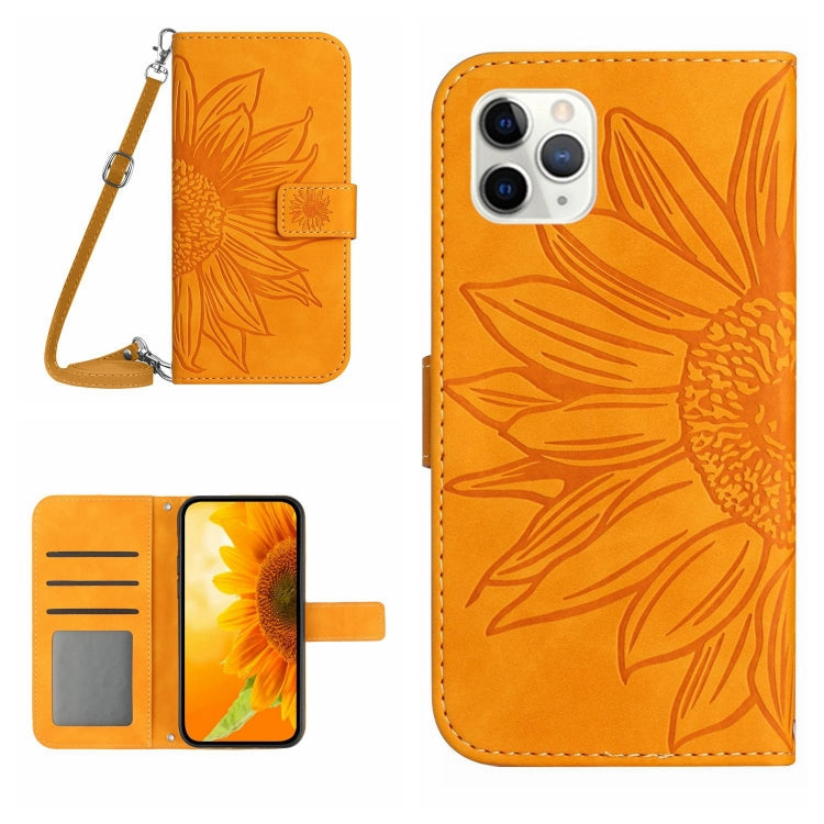 Skin Feel Sun Flower Pattern Flip Leather Phone Case, For iPhone 11, For iPhone 11 Pro