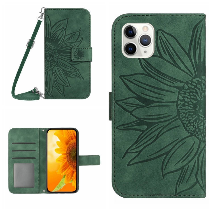 Skin Feel Sun Flower Pattern Flip Leather Phone Case, For iPhone 11 Pro Max, For iPhone 12 mini