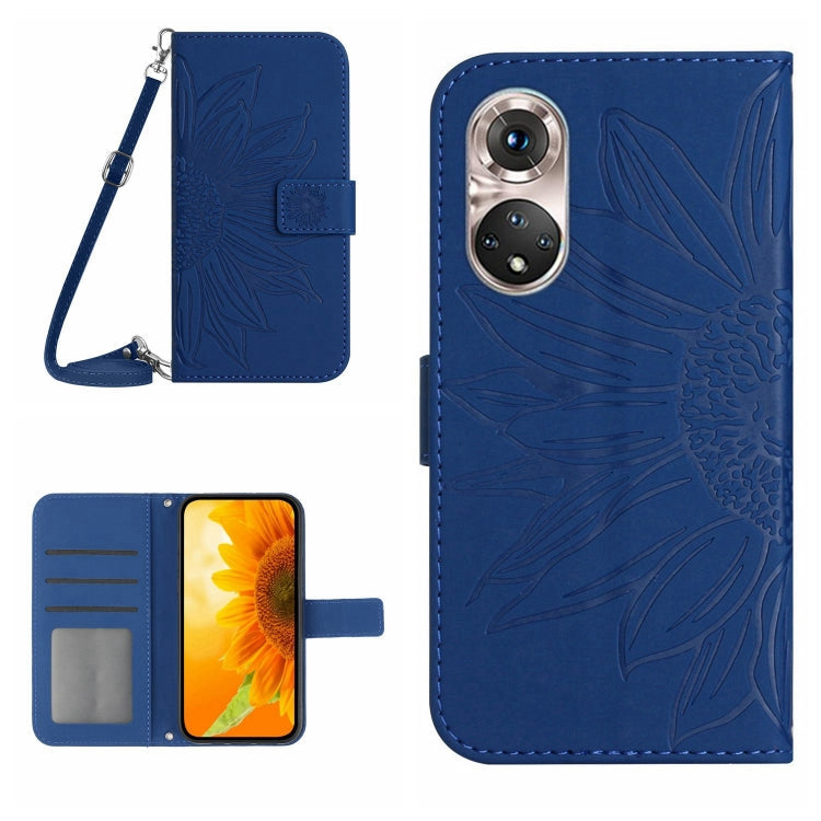 Skin Feel Sun Flower Pattern Flip Leather Phone Case, For Huawei P40 Pro, For Huawei P50
