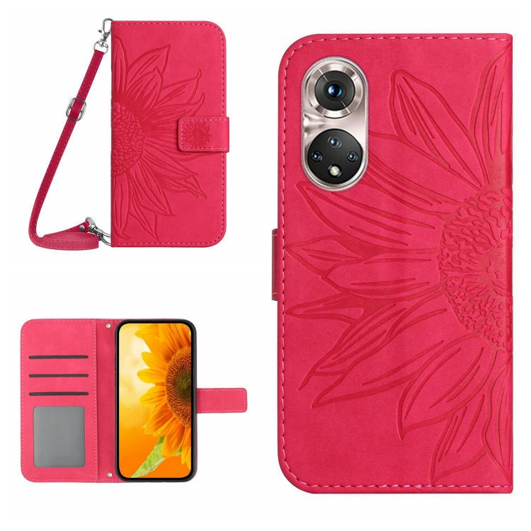 Skin Feel Sun Flower Pattern Flip Leather Phone Case, For Huawei P40 Pro, For Huawei P50