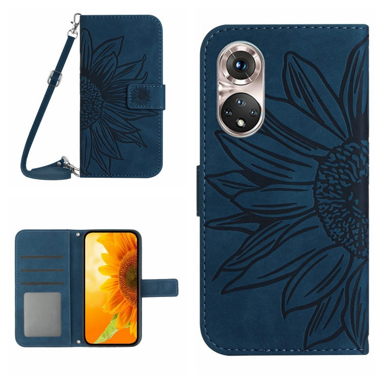 Skin Feel Sun Flower Pattern Flip Leather Phone Case, For Huawei P40 Pro, For Huawei P50