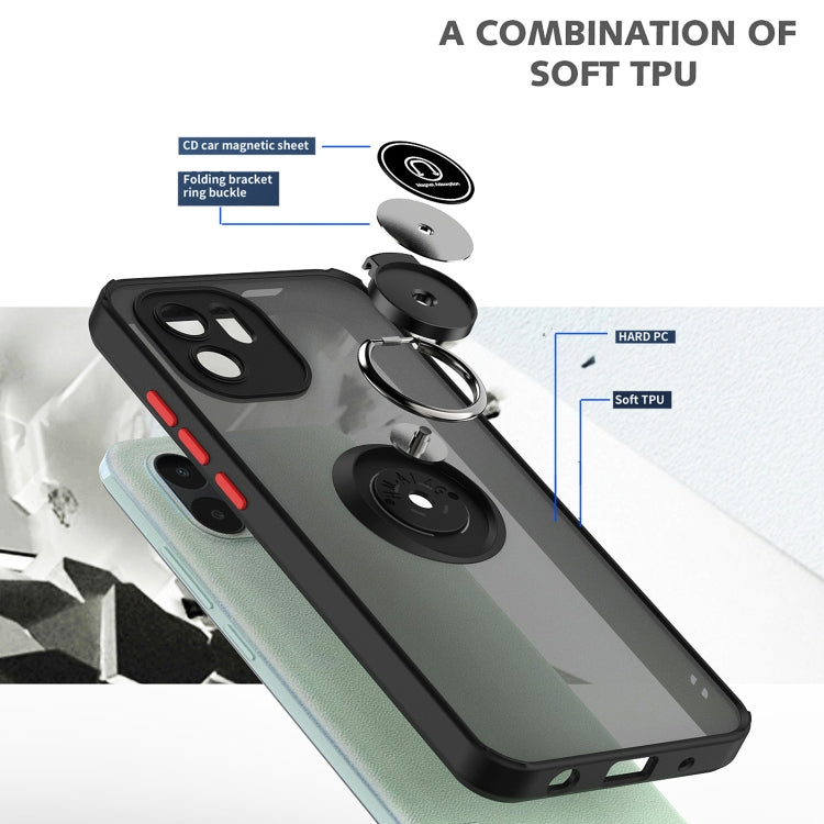 Q Shadow 1 Series TPU + PC Phone Case with Ring Holder, For Xiaomi Redmi A1, For TCL ION z
