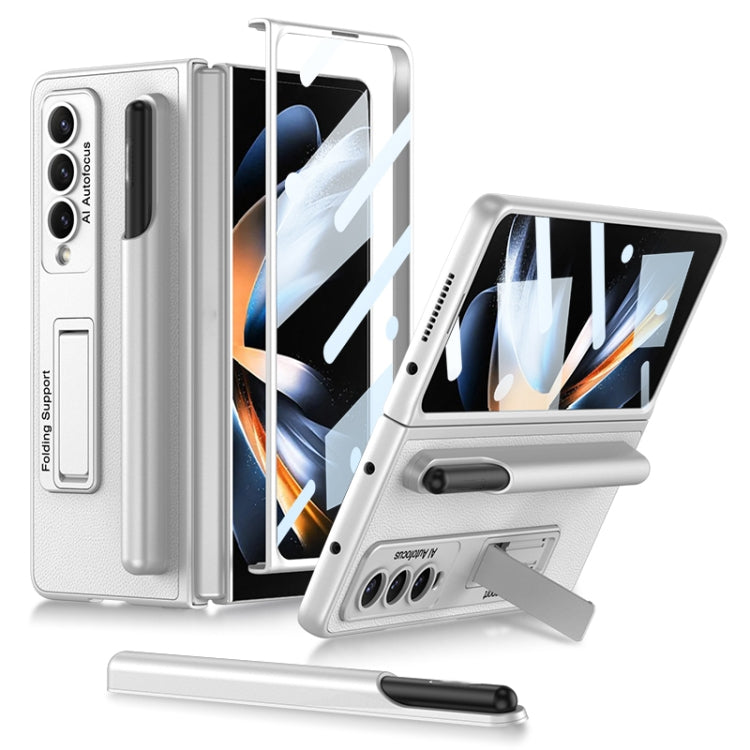 GKK Ultra-thin Shockproof Leather Protective Case with Holder & Pen Slots, For Samsung Galaxy Z Fold4
