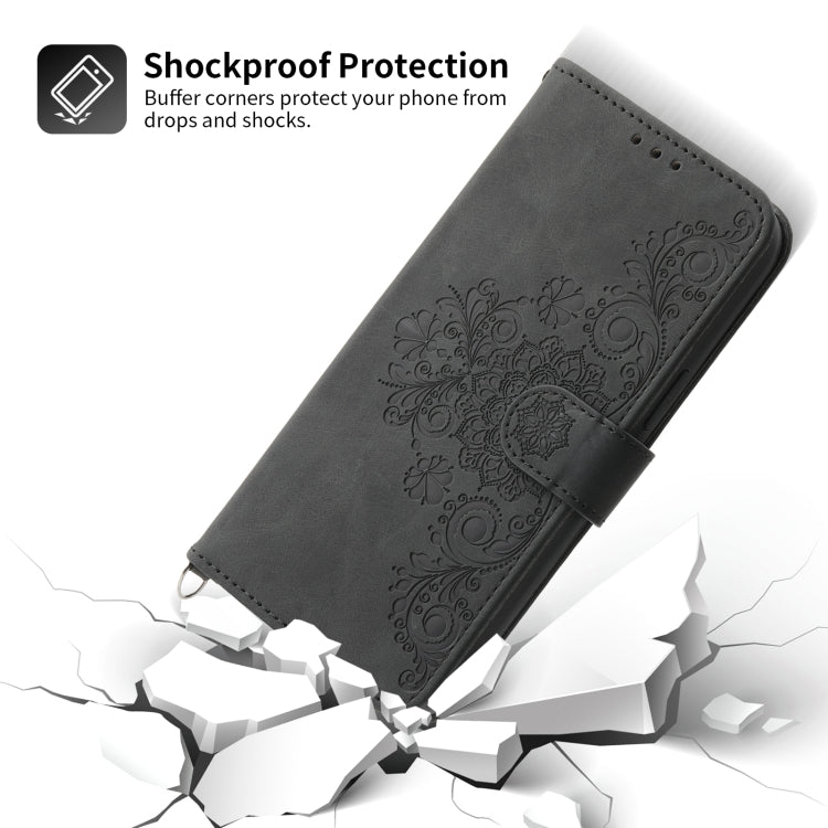 Skin-feel Flowers Embossed Wallet Leather Phone Case, For Xiaomi Redmi Note 11 Pro+/Note 11 Pro