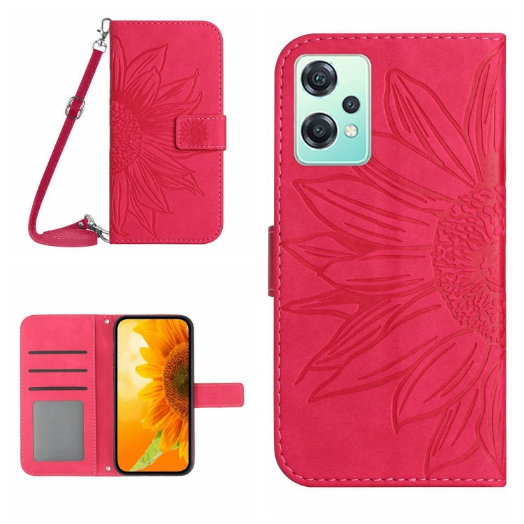 Skin Feel Sun Flower Pattern Flip Leather Phone Case with Lanyard, For Realme 9 Pro 5G, For Realme 9i/A36/A76/A96 4G