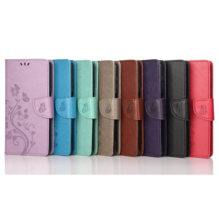 Butterfly Flower Pattern Flip Leather Phone Case, For Google Pixel 7 Pro 5G