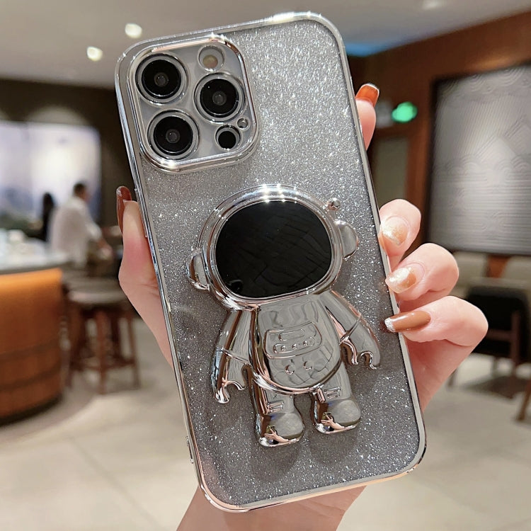 Astronaut Holder Gradient Glitter Powder Phone Case, For iPhone 14 Pro Max, For iPhone 13, For iPhone 13 Pro