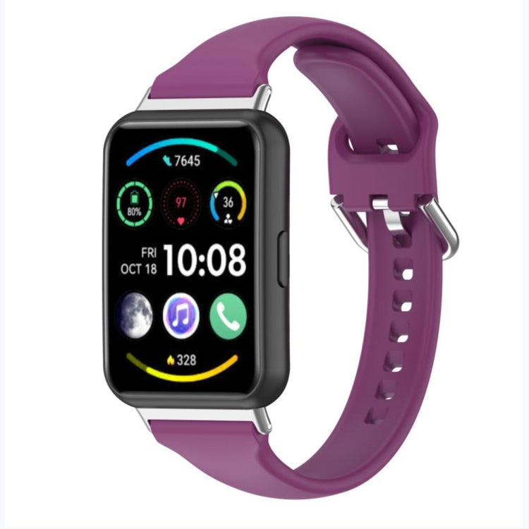 For Huawei Watch Fit 2 Small Waist Silicone Watch Band, L