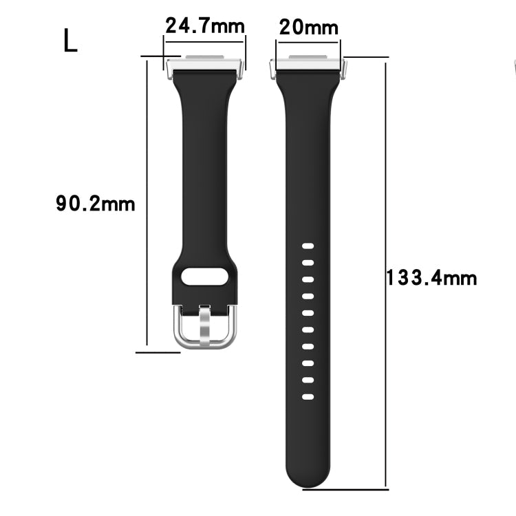 For Huawei Watch Fit 2 Small Waist Silicone Watch Band, L