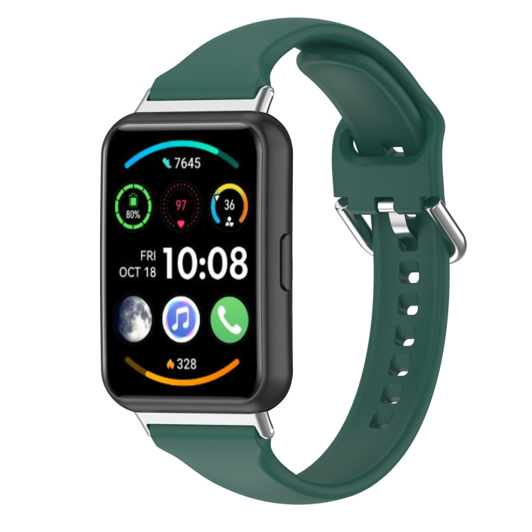 For Huawei Watch Fit 2 Small Waist Silicone Watch Band, L