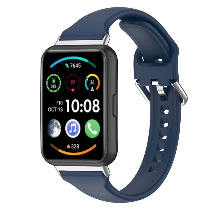 For Huawei Watch Fit 2 Small Waist Silicone Watch Band, L