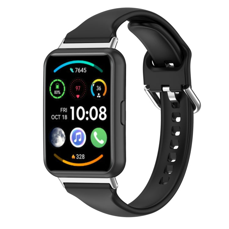 For Huawei Watch Fit 2 Small Waist Silicone Watch Band, L