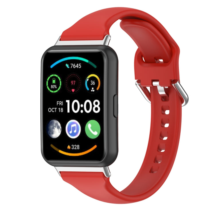 For Huawei Watch Fit 2 Small Waist Silicone Watch Band, L