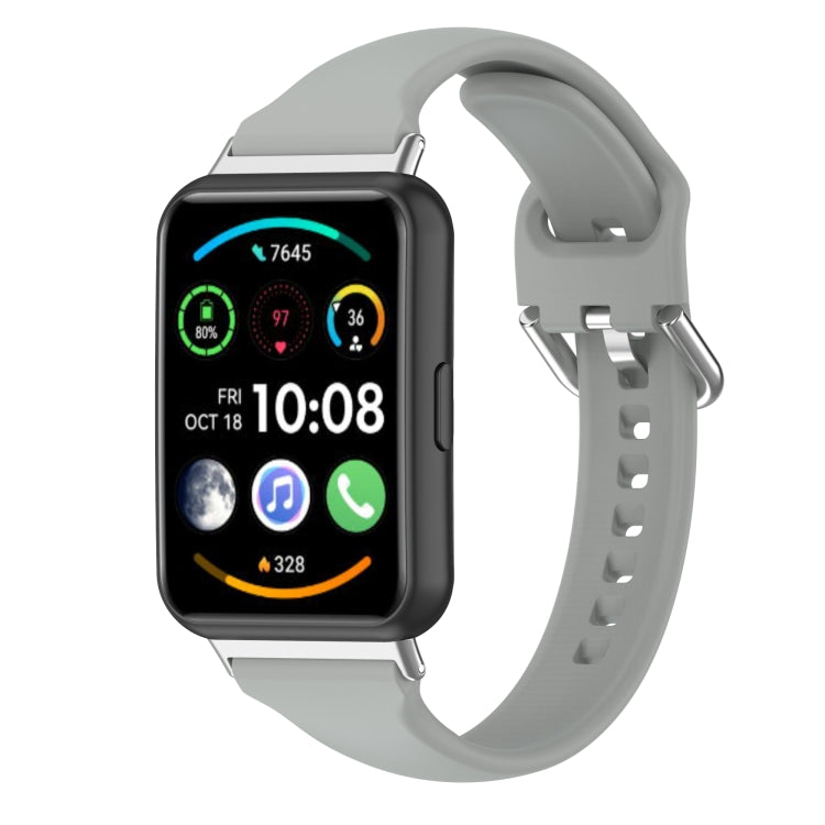 For Huawei Watch Fit 2 Small Waist Silicone Watch Band, L