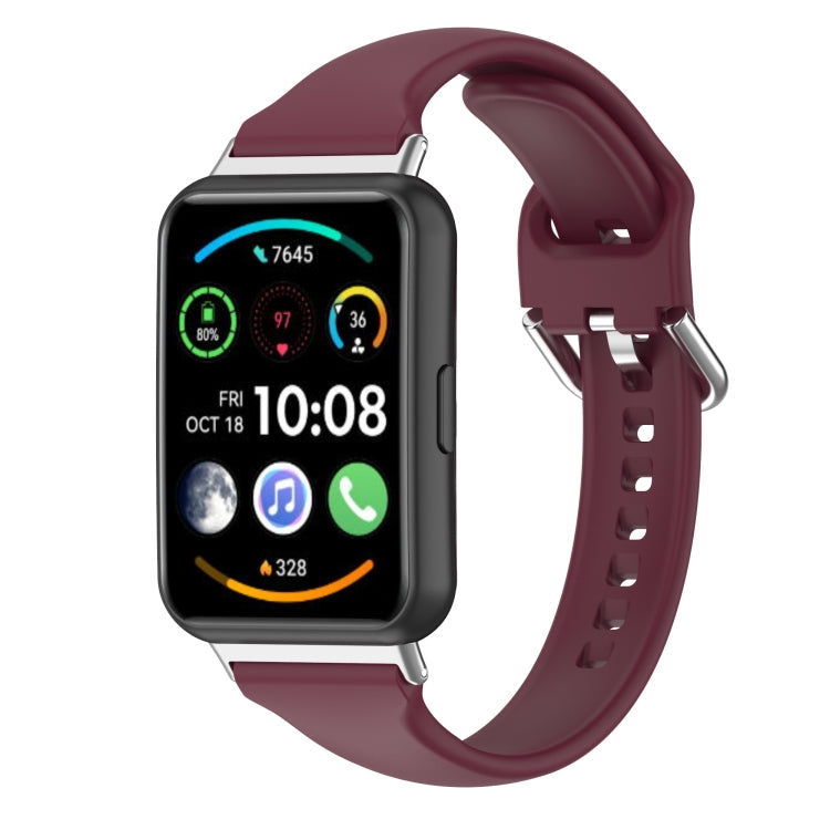 For Huawei Watch Fit 2 Small Waist Silicone Watch Band, L