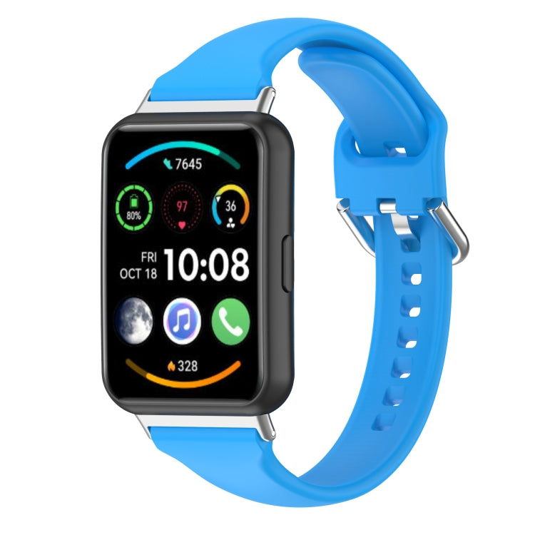 For Huawei Watch Fit 2 Small Waist Silicone Watch Band, L
