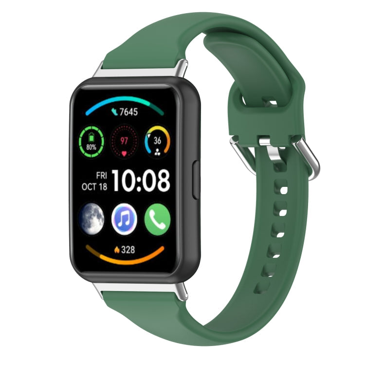 For Huawei Watch Fit 2 Small Waist Silicone Watch Band, L