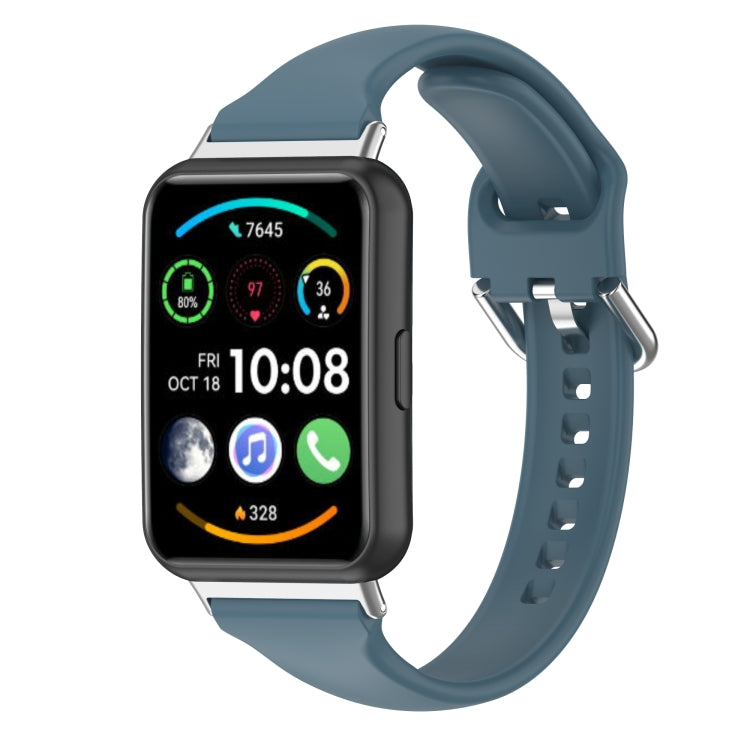 For Huawei Watch Fit 2 Small Waist Silicone Watch Band, L