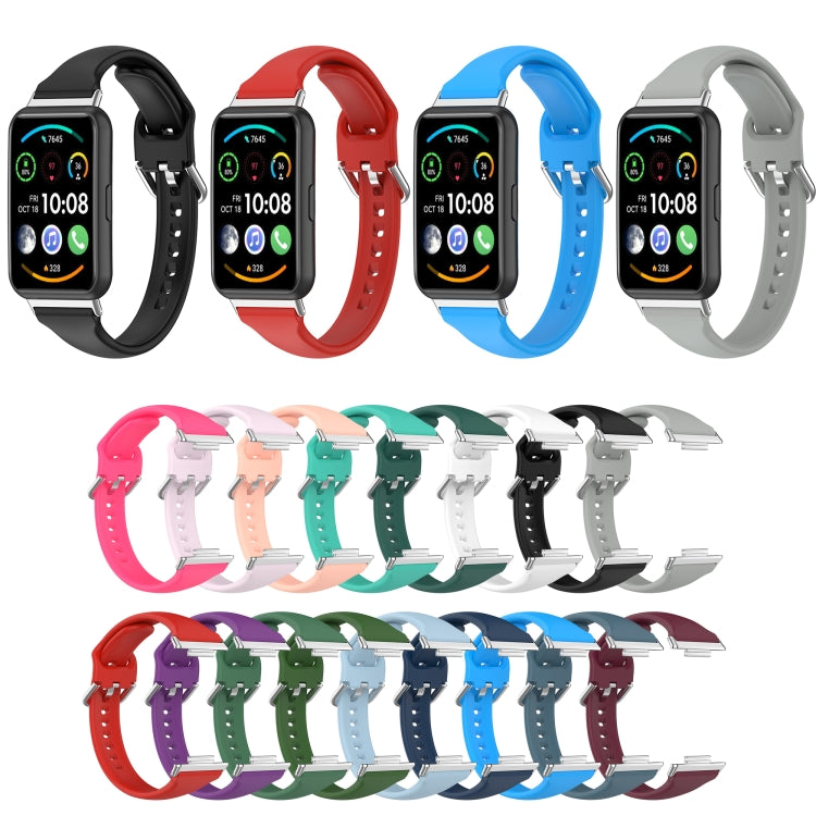 For Huawei Watch Fit 2 Small Waist Silicone Watch Band, L