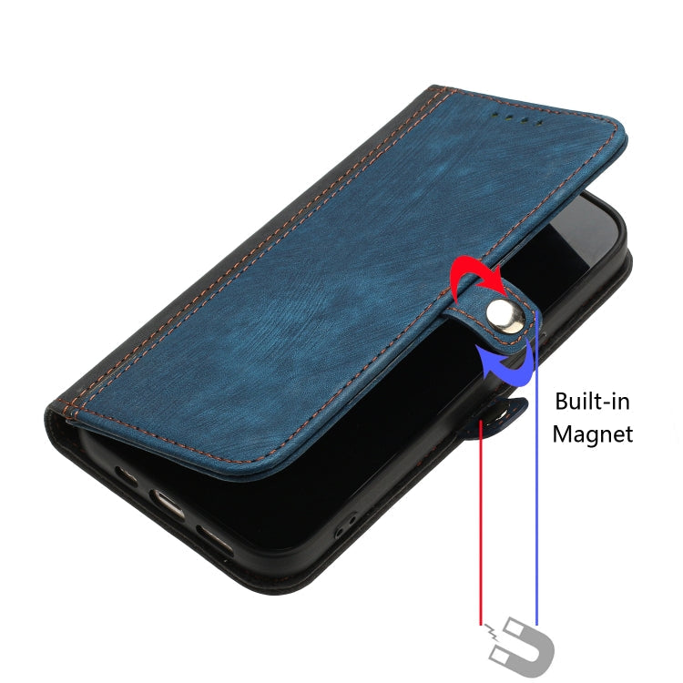 Side Buckle Double Fold Hand Strap Leather Phone Case, For Huawei Y6 2019, For Honor 70, For Honor X8