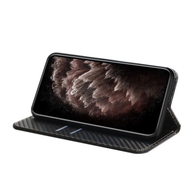Carbon Fiber Texture Magnetic Flip Leather Phone Case, For OPPO Reno8, For OPPO Reno8 Pro, For Samsung Galaxy S23 5G, For Samsung Galaxy S23+ 5G