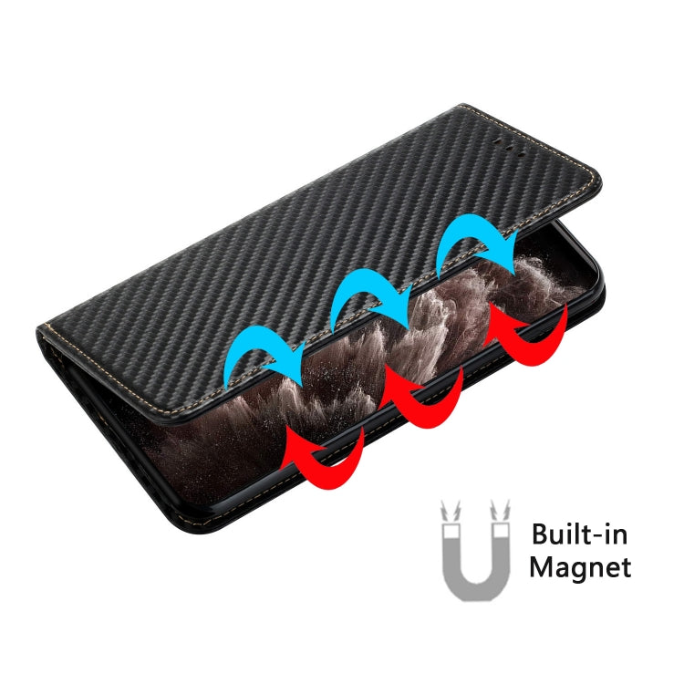 Carbon Fiber Texture Magnetic Flip Leather Phone Case, For OPPO Reno8, For OPPO Reno8 Pro, For Samsung Galaxy S23 5G, For Samsung Galaxy S23+ 5G