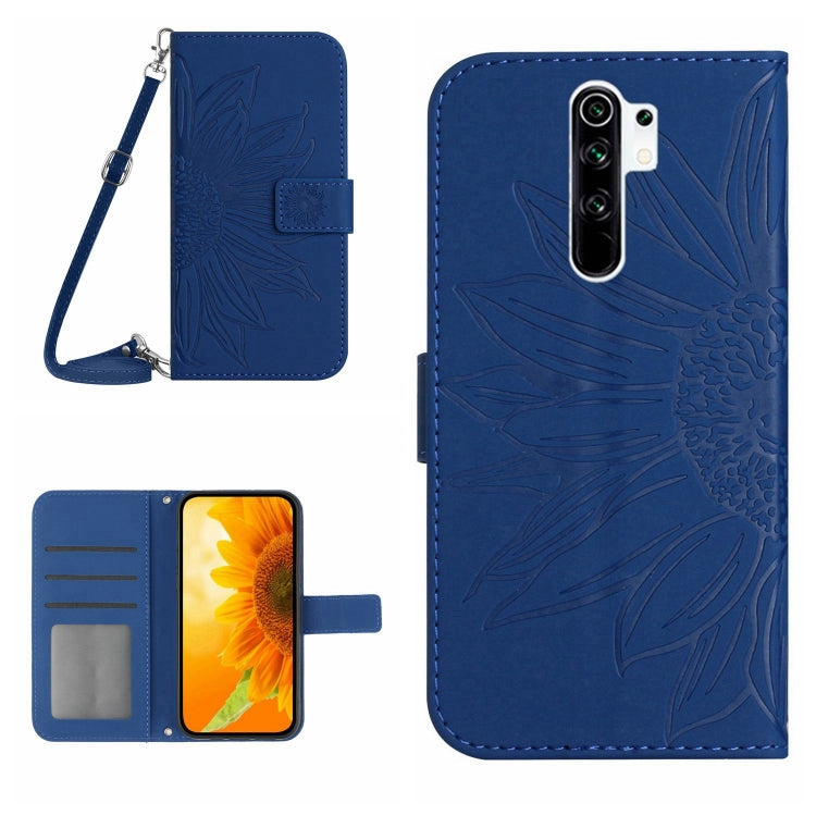 Skin Feel Sun Flower Pattern Flip Leather Phone Case with Lanyard, For Xiaomi Redmi 8 / 8A, For Xiaomi Redmi 9 / POCO M2