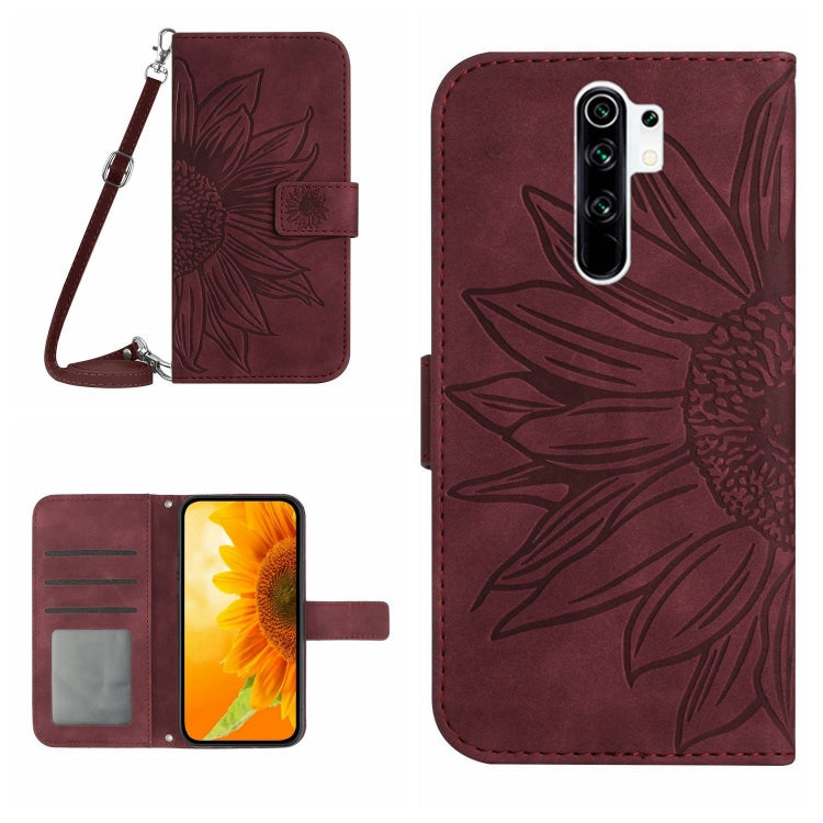 Skin Feel Sun Flower Pattern Flip Leather Phone Case with Lanyard, For Xiaomi Redmi 8 / 8A, For Xiaomi Redmi 9 / POCO M2