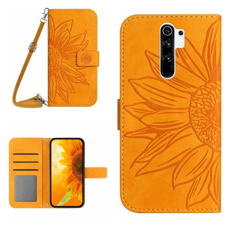 Skin Feel Sun Flower Pattern Flip Leather Phone Case with Lanyard, For Xiaomi Redmi 8 / 8A, For Xiaomi Redmi 9 / POCO M2