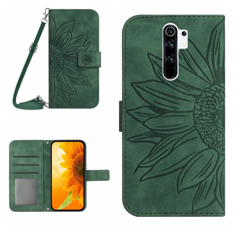 Skin Feel Sun Flower Pattern Flip Leather Phone Case with Lanyard, For Xiaomi Redmi 8 / 8A, For Xiaomi Redmi 9 / POCO M2