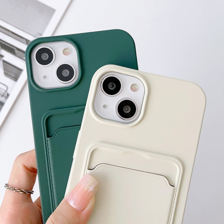 Crossbody Lanyard Elastic Silicone Card Holder Phone Case, For iPhone 13 Pro