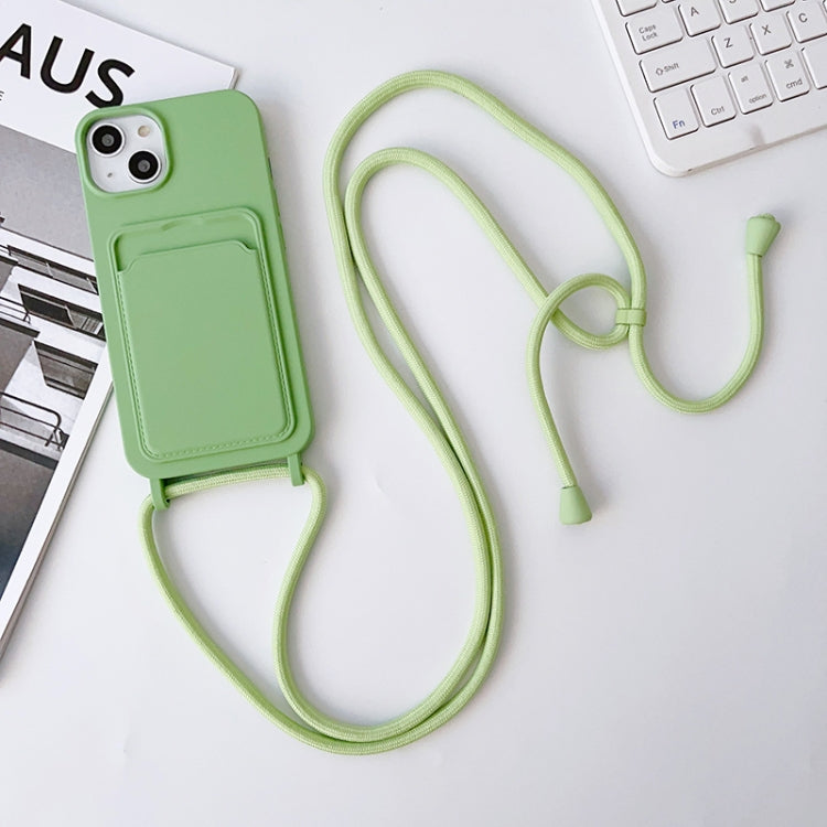 Crossbody Lanyard Elastic Silicone Card Holder Phone Case, For iPhone 12 Pro