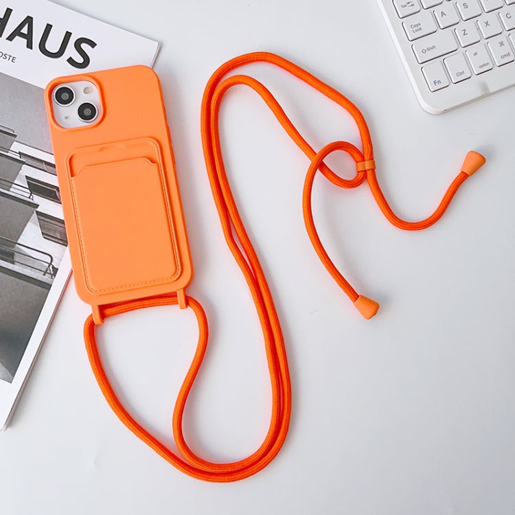 Crossbody Lanyard Elastic Silicone Card Holder Phone Case, For iPhone 11 Pro