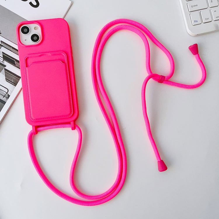 Crossbody Lanyard Elastic Silicone Card Holder Phone Case, For iPhone 11 Pro Max
