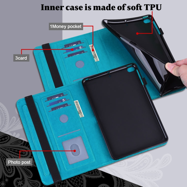 Lace Flower Embossing Pattern Leather Tablet Case, For Nokia T20 10.4 2021