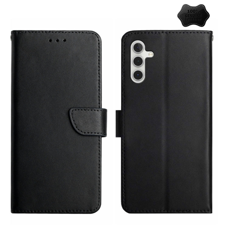 Genuine Leather Fingerprint-proof Flip Phone Case, For Samsung Galaxy A04E, For Samsung Galaxy A14 5G, For OnePlus Nord N300