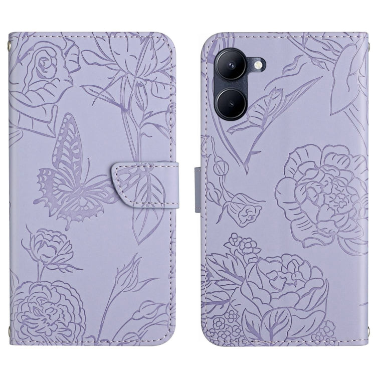 HT03 Skin Feel Butterfly Embossed Flip Leather Phone Case, For Motorola Moto E22 4G, For Motorola Moto G72 4G, For OPPO A17, For Realme 10 4G