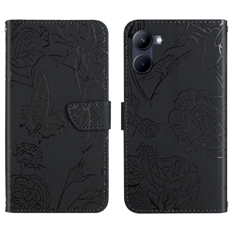 HT03 Skin Feel Butterfly Embossed Flip Leather Phone Case, For Realme 10 5G, For Realme C33, For Xiaomi Redmi A1+, For Samsung Galaxy S23 Ultra 5G