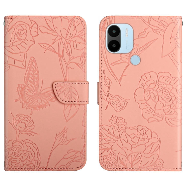 HT03 Skin Feel Butterfly Embossed Flip Leather Phone Case, For Realme 10 5G, For Realme C33, For Xiaomi Redmi A1+, For Samsung Galaxy S23 Ultra 5G