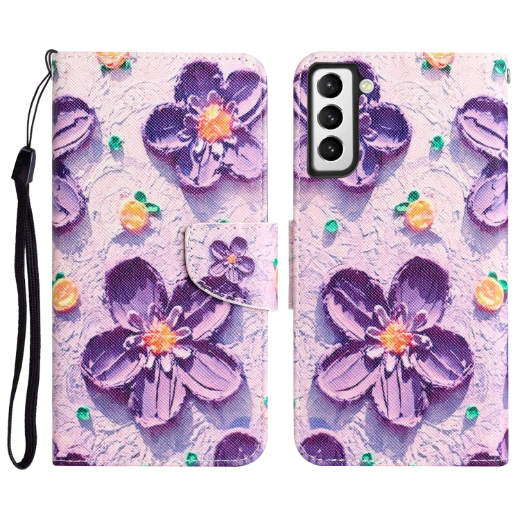 Colored Drawing Leather Phone Case, For Samsung Galaxy S23+ 5G