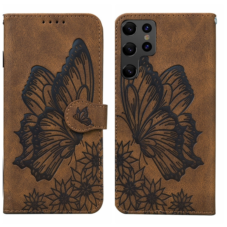 Retro Skin Feel Butterflies Embossing Horizontal Flip Leather Phone Case, For Samsung Galaxy S23+ 5G, For Samsung Galaxy S23 Ultra 5G, For OPPO A17, For OPPO A57 5G