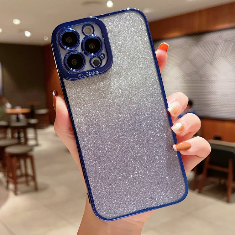 High Transparent Gradient Color Glitter TPU Phone Case, For iPhone 12 mini, For iPhone 12