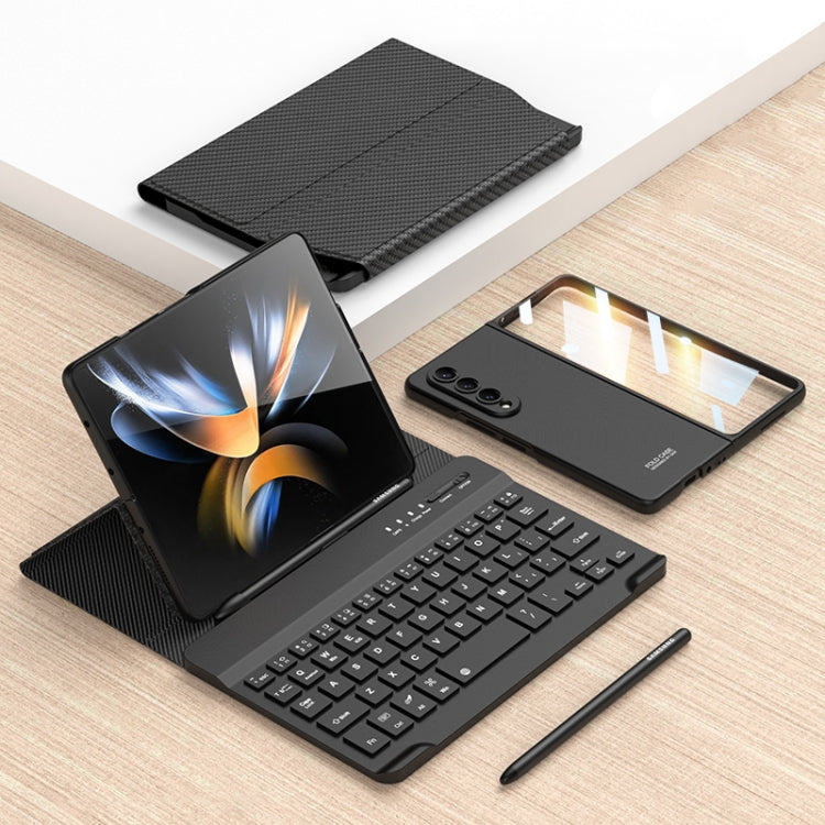 Magnetic Folding Bluetooth Keyboard Leather Case, For Samsung Galaxy Z Fold3 5G