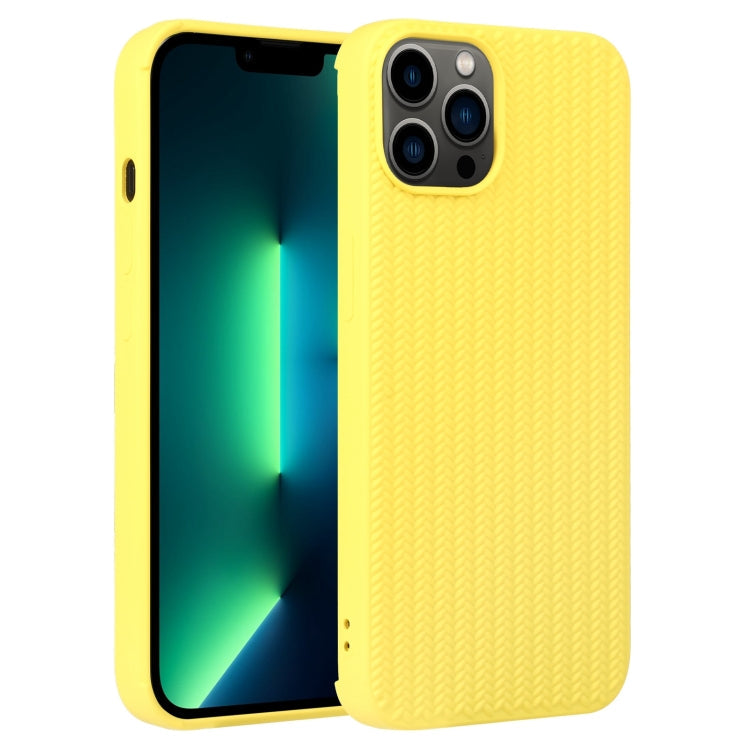 Weave Texture Silicone Phone Case, For iPhone 13 Pro Max, For iPhone 12