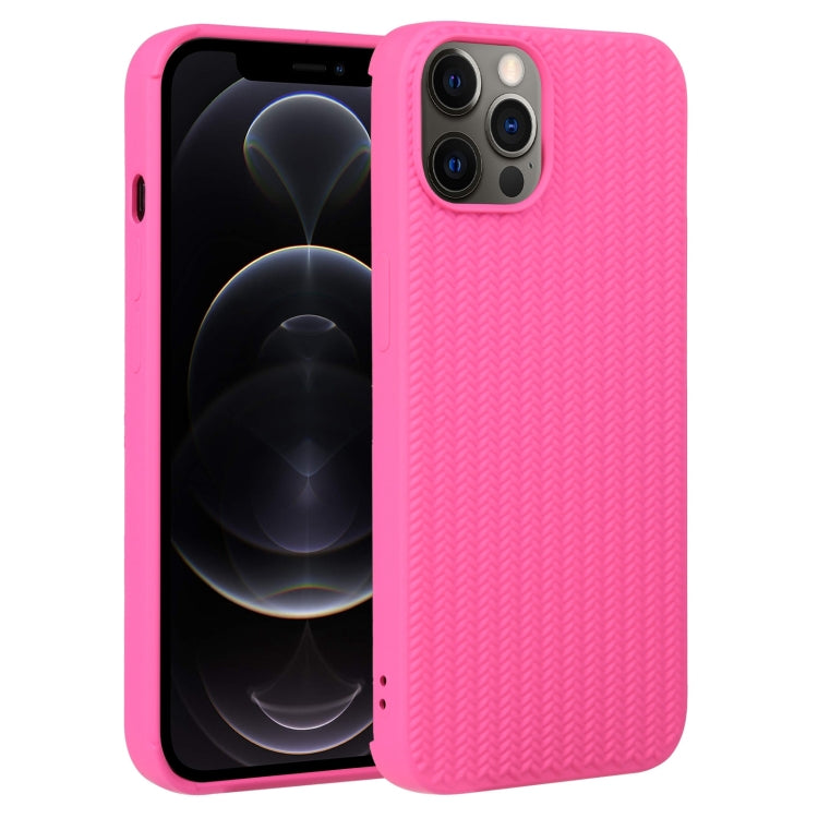 Weave Texture Silicone Phone Case, For iPhone 12 Pro, For iPhone 12 Pro Max