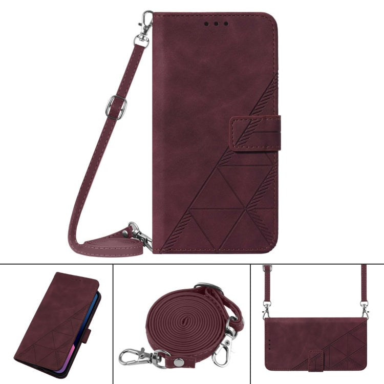 Crossbody 3D Embossed Flip Leather Phone Case, For Nokia C21, For Nokia C21 Plus, For Nokia C100, For Nokia C200