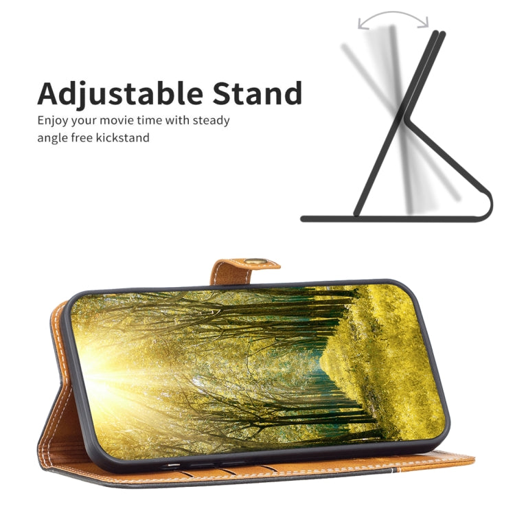 Color Matching Double Sewing Thread Leather Phone Case, For Samsung Galaxy A54 5G
